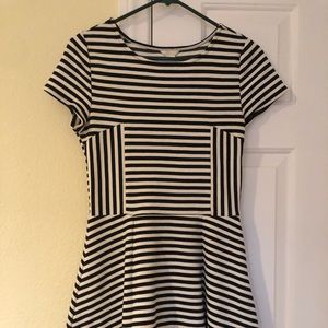 Forever 21 Black and white striped dress